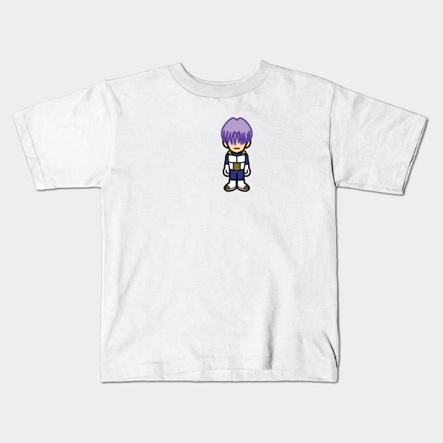 Trunks in Saiyan Armor Kids T-Shirt by dvdcartoonz